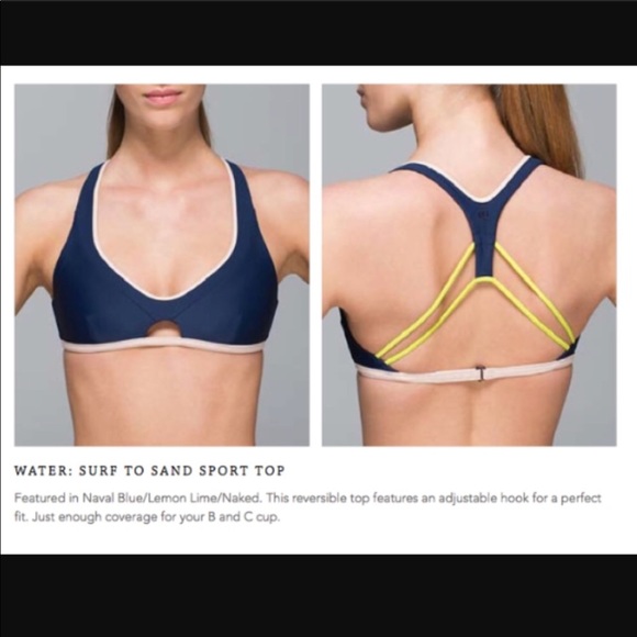 lululemon athletica Other - Lululemon Water: Surf to Sand Reversible Sport Top